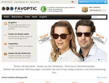 Tablet Screenshot of favoptic.de